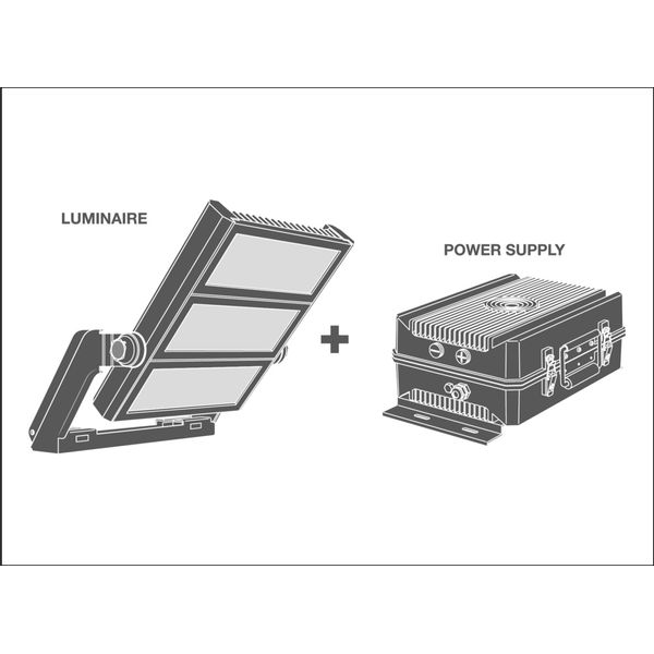 FLOODLIGHT MAX 600W LUMINAIRE HEAD 757 SYM 10 WAL image 6