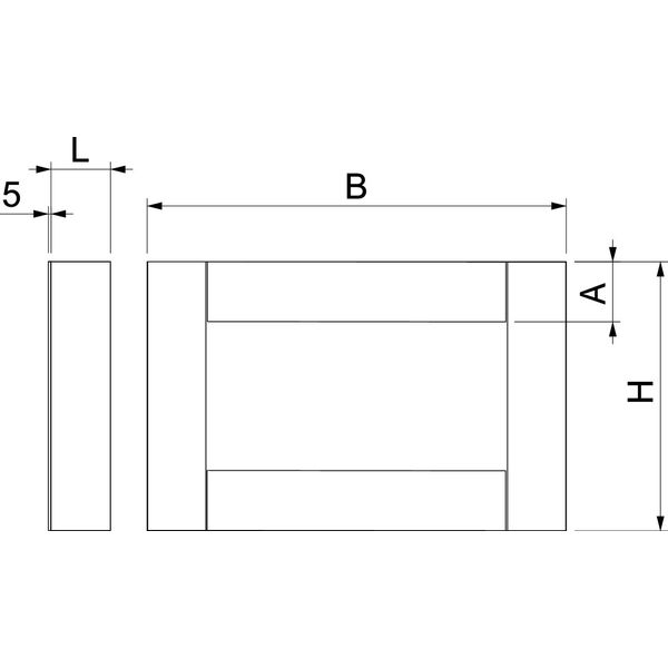 PLCD E091220 End piece EI90 for PLCD D091220 200x120 image 2