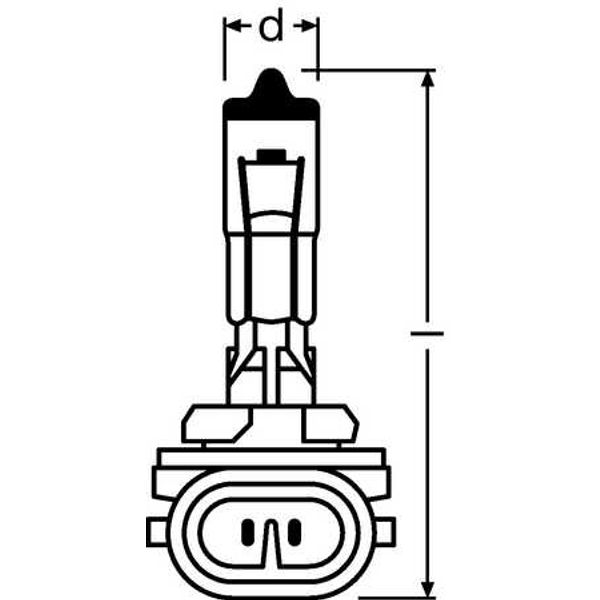 881 27W 12V PGJ13 FS1 OSRAM image 2