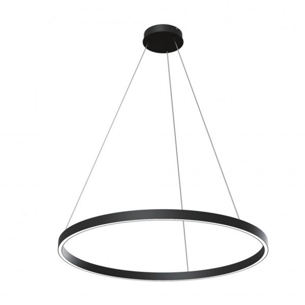 Modern Rim Pendant Lamp Black image 4