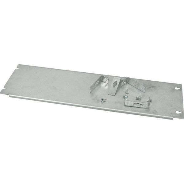 Mounting plate, +mounting kit, vertical, empty, HxW=200x600mm image 2