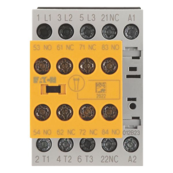 Safety contactor, 380 V 400 V: 5.5 kW, 2 N/O, 3 NC, 230 V 50 Hz, 240 V 60 Hz, AC operation, Screw terminals, with mirror contact. image 9
