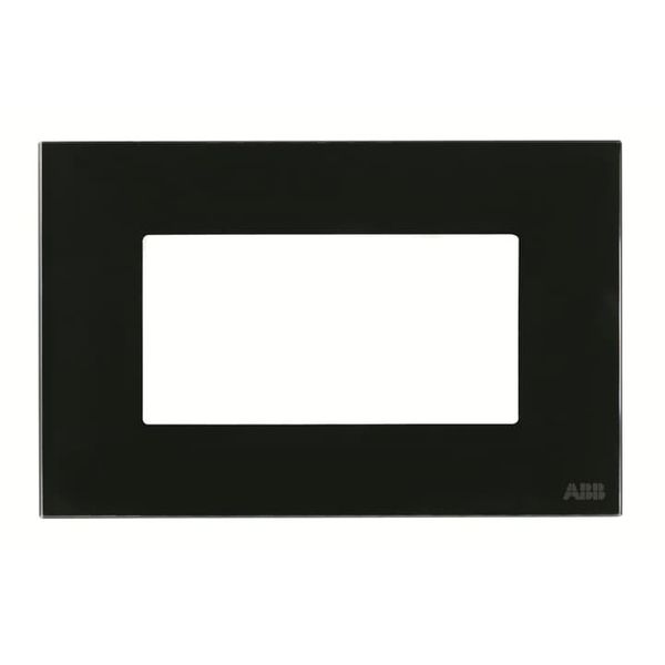 N2374.1 CN Frame 4 modules 1gang Black Glass - Zenit image 1