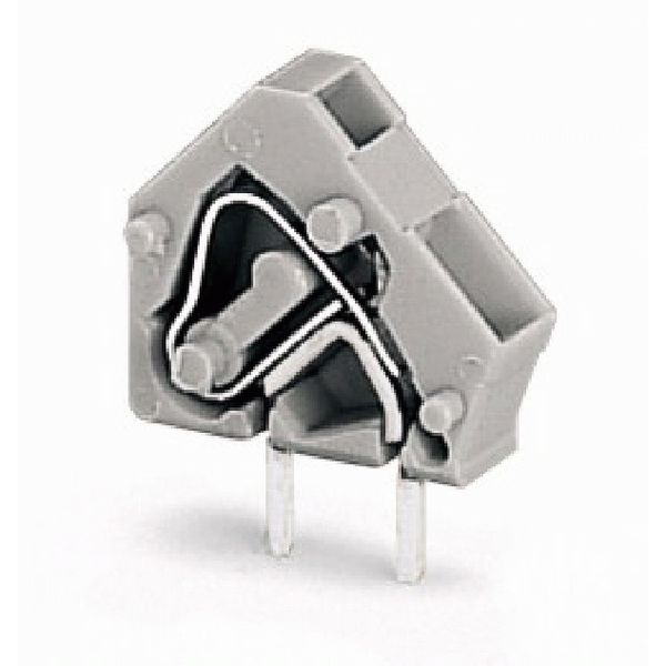 Stackable PCB terminal block 2.5 mm² Pin spacing 5/5.08 mm gray image 1