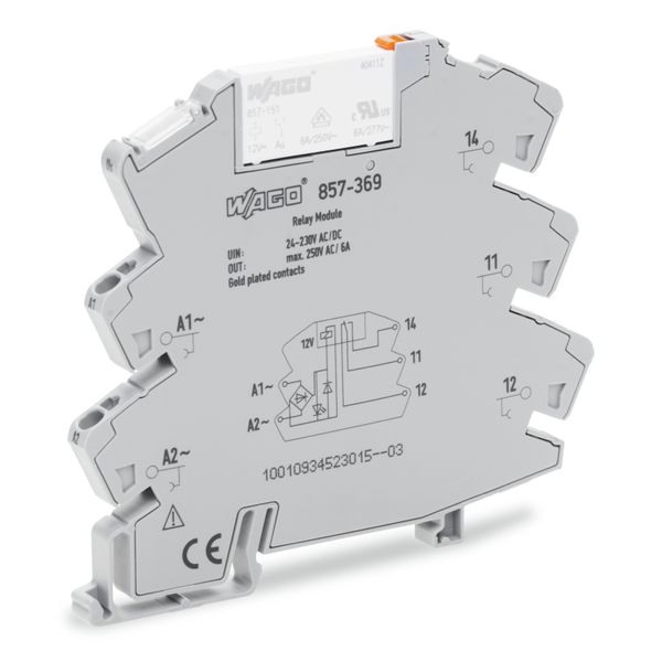 Relay module Nominal input voltage: 24 … 230 V AC/DC 1 changeover cont image 1