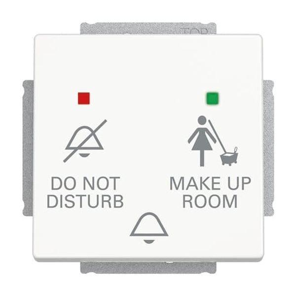 2059 UC-884 Bell push-switch DND / MUR insert for Switch/push button Single push button with LED 3gang studio white matt - 63x63 image 5