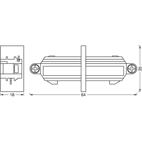 Tracklight accessories Linear Connector White image 8