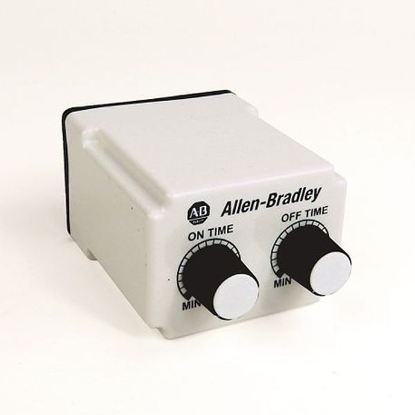 Allen-Bradley, 700-HV32DDU120, General Purpose Tube Base Repeat Cycle Timing Relay, Adjustable Timing Mode, 1.0 ... 100 Minutes (On), 1.0 ... 100 Minutes (Off), DPDT, 120V AC/DC image 1