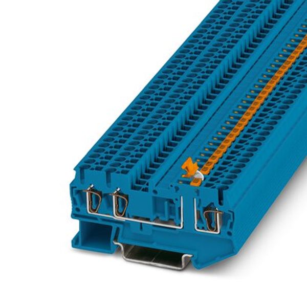 ST 2,5-TWIN-MT BU - Knife-disconnect terminal block image 1