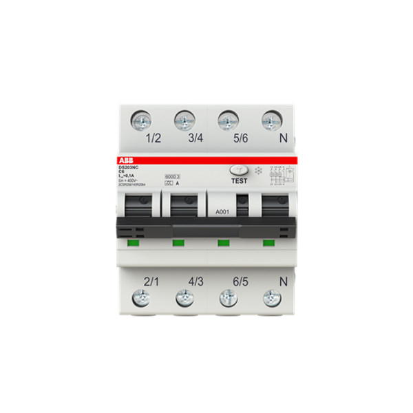 DS203NC C6 A100 Residual Current Circuit Breaker with Overcurrent Protection image 3