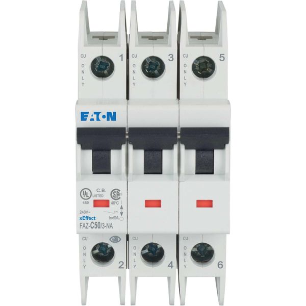 Miniature circuit breaker (MCB), 50 A, 3p, characteristic: C, NA image 14