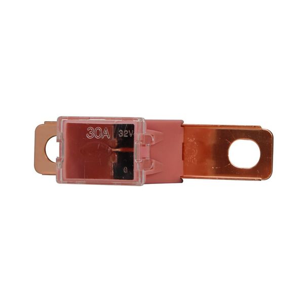 Cartridge Fuse, Fuse link, 30A, 32 Vdc, 10 kAICIC interrupt rating, Bolt mount, 13/16 in bolt terminal connection image 7