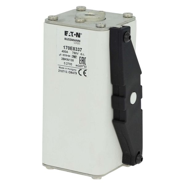 Fuse-link, high speed, 400 A, DC 750 V, size 2, 59 x 77 x 130 mm, gR, IEC, single indicator image 7