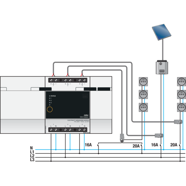 Electricity measuring module (3 channels) for Niko Home Control image 4