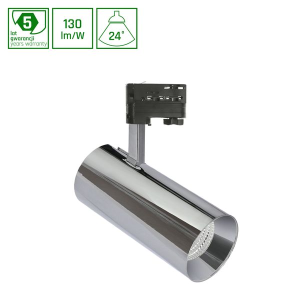 MDR BRANTA METALICA 830 27W 230V 24DEG SILVER CASAMBI image 1