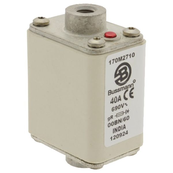 Fuse-link, high speed, 80 A, AC 690 V, size 00, 30 x 62 x 64 mm, aR, IEC, single indicator image 4