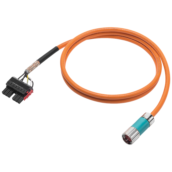 Power cable pre-assembled TYPE 6FX5002-5CS06 4X1,5 C, CONN. FULL THREAD...6FX5002-5CS06-1HA0 image 1