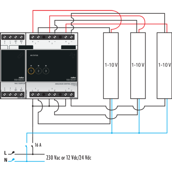 Analogue control module 1-10 V for Niko Home Control image 3