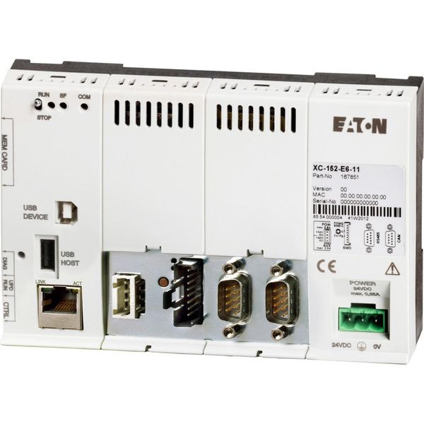 Compact PLC, 24 V DC, ethernet, RS232, RS485, PROFIBUS DP, SWDT image 2