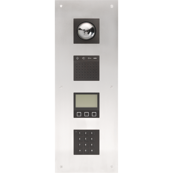 Modular external video unit for flush-mounting with 4 modules: dome ca image 2