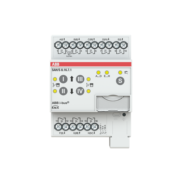 SAH/S8.16.7.1 Switch/Shutter Actuator, 8-fold, 16 A, MDRC image 1