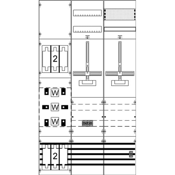 KA4285 Measurement and metering transformer board, Field width: 3, Rows: 0, 1350 mm x 750 mm x 160 mm, IP2XC image 7