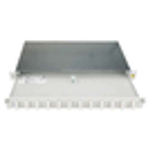 FO Patchpanel 19", 1U, sliding, for 12 fibers, SC, MM image 7