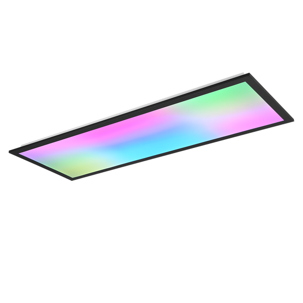 Beta LED ceiling lamp 80 cm matt black RGB image 1