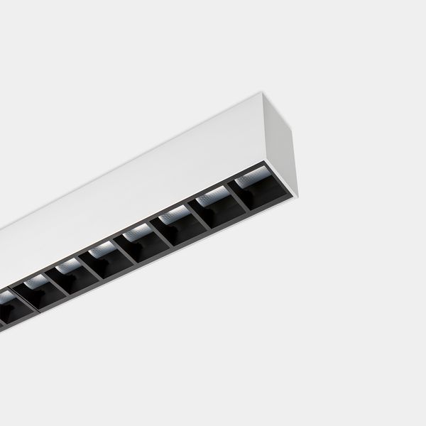 Lineal lighting system Infinite Pro 1700mm Surface Hexa-Cell 25.62W LED neutral-white 4000K CRI 90 ON-OFF Black IP40 982lm image 2