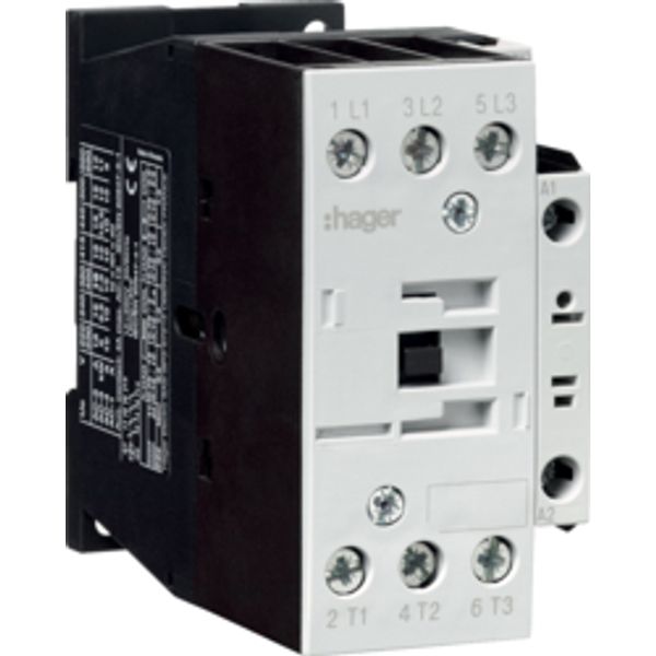 Power contactor 3P + 1S, 32A/15kW (AC-3), 24VDC image 1