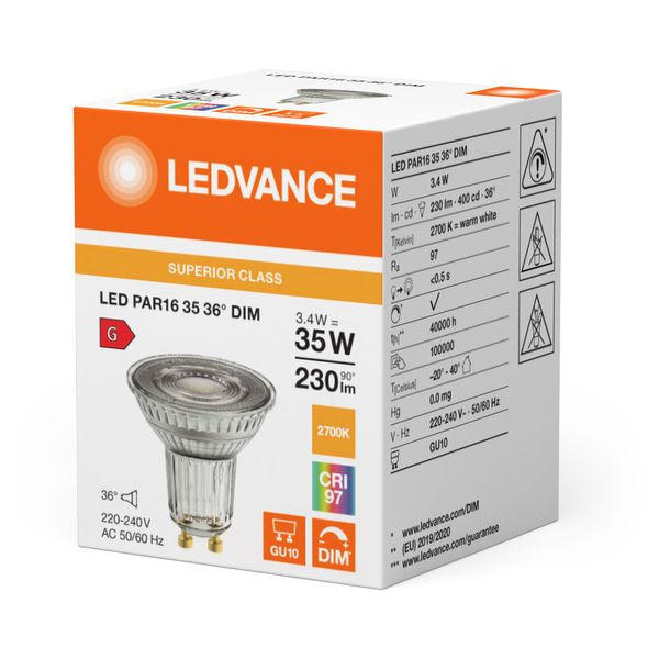 LED PAR16 DIM S 3.4W 927 GU10 image 8