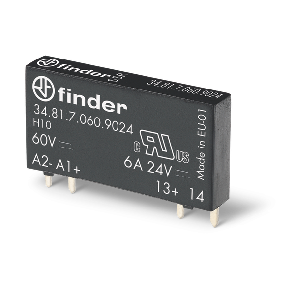 Ultra-Slim PCB relay SSR 1NO 6A/24VDC out. 24VDC/Sensitive (34.81.7.024.9024) image 1