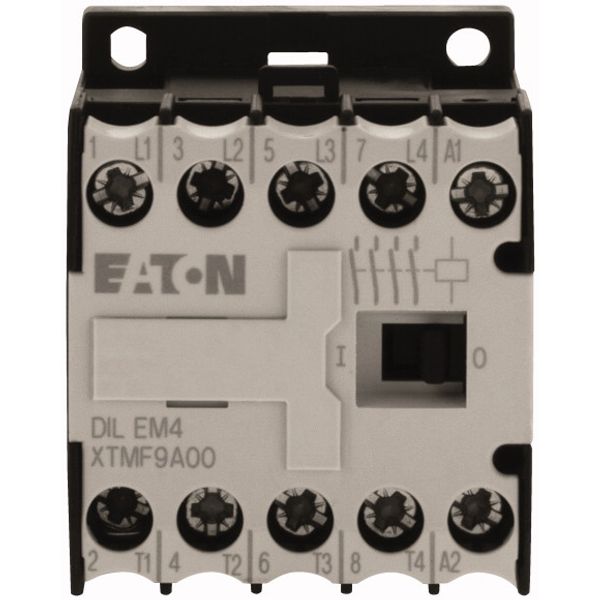 Contactor, 24 V 50/60 Hz, 4 pole, 380 V 400 V, 4 kW, Screw terminals, AC operation image 2