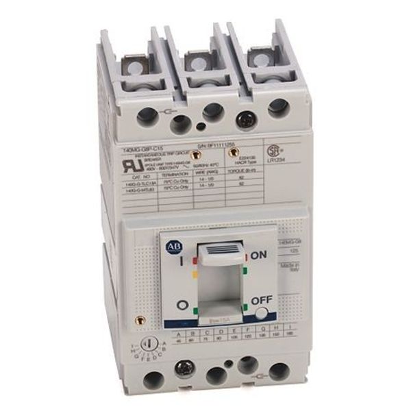 Allen-Bradley, 140MG - Motor Circuit Protectors, G frame, 35..65 kA at 480V, MCP (magnetic only), Rated Current 50 A image 1