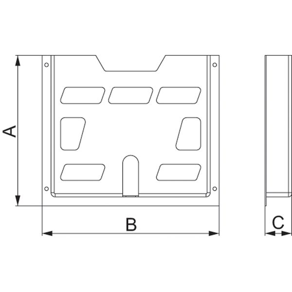 A5 plastic document pocket - 174x188x22 mm image 1