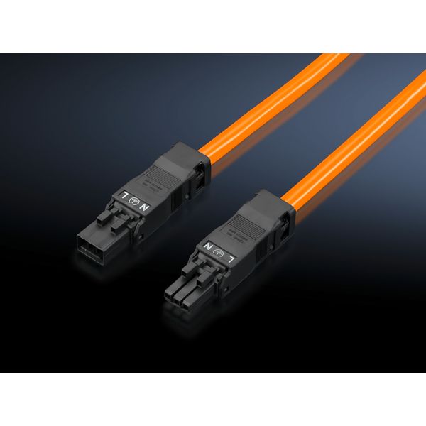 SZ Connection cable, for through-wiring, 3-pole, 100-240 V, L: 1000 mm, UL image 5