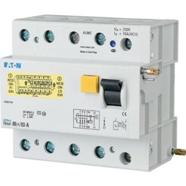 Residual-current circuit breaker trip block for AZ, 125A, 4p, 30mA, type A image 7