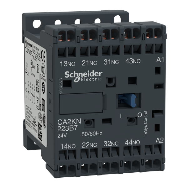 TeSys K control relay, 2NO/2NC, 690V, 230V AC coil, without integral suppression device image 4