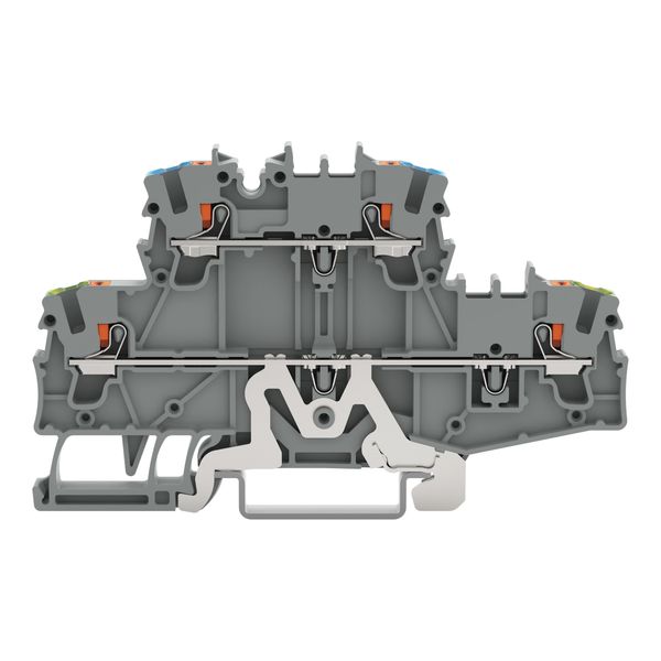 Double-deck terminal block Ground conductor/through terminal block wit image 3