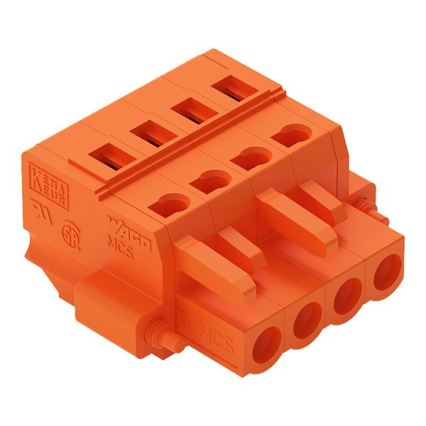 1-conductor female connector CAGE CLAMP® 2.5 mm² orange image 1