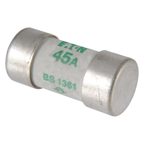 Fuse-link, low voltage, 45 A, AC 240 V, BS1361, 17 x 35 mm, BS image 10
