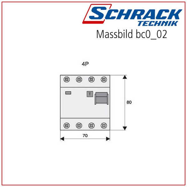 Residual current circuit breaker 63A, 4-p, 300mA, type S, A image 12