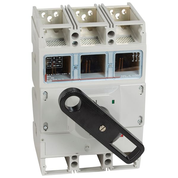 Isolating switch - DPX-IS 1600 with release - 3P - 800 A - front handle image 1