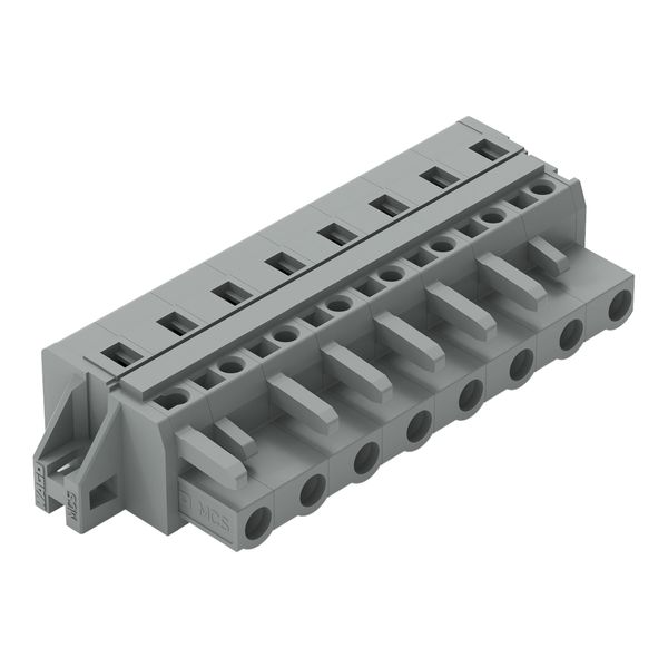 1-conductor female connector CAGE CLAMP® 2.5 mm² gray image 1