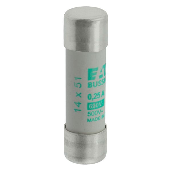 Fuse-link, LV, 0.25 A, AC 690 V, 14 x 51 mm, aM, IEC image 15