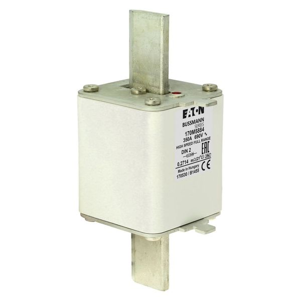 Fuse-link, high speed, 350 A, AC 690 V, DIN 2, 60 x 74 x 150 mm, gR, DIN, IEC, single indicator image 11