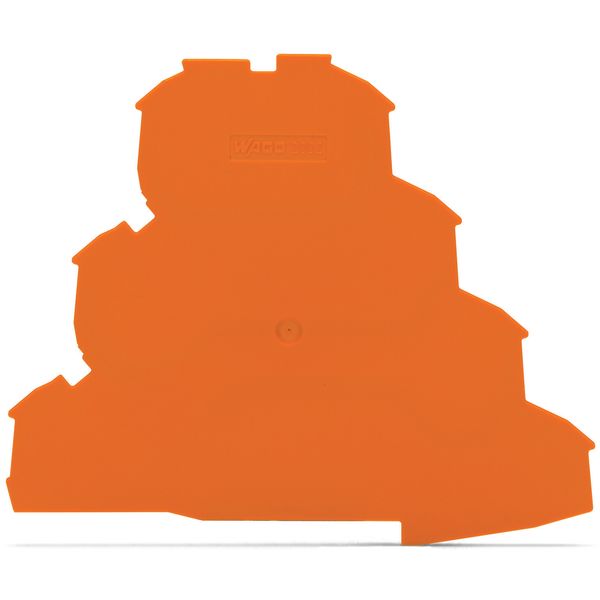 End and intermediate plate 1 mm thick orange image 1