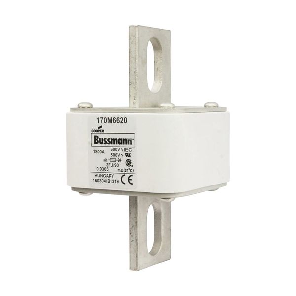 Fuse-link, high speed, 1800 A, AC 600 V, size 3, 76 x 92 x 135 mm, aR, IEC, UL image 4