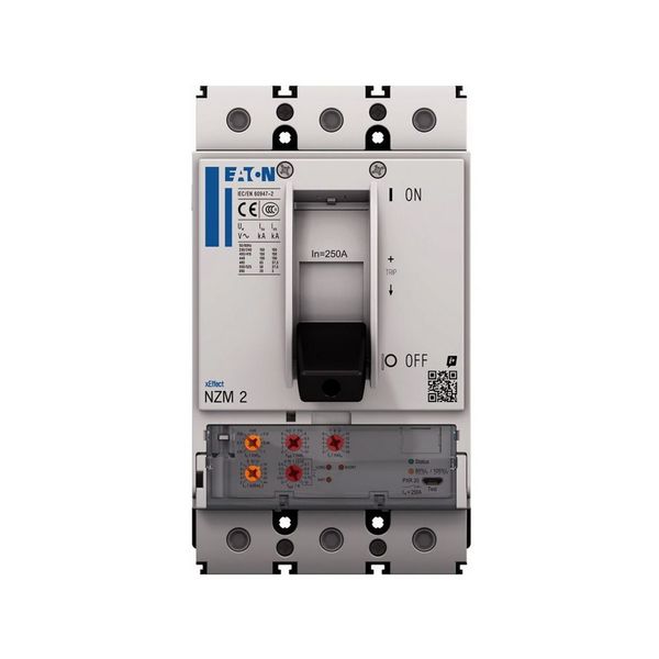 NZM2 PXR20 circuit breaker, 250A, 4p, box terminal image 4