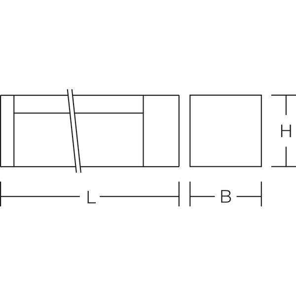 R40, white, on/off Linear light fittings, L 355 B 55 H 80, Opal glass image 4